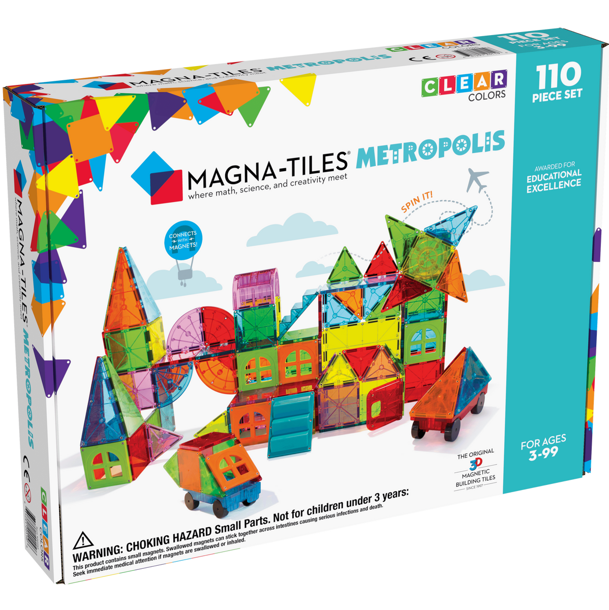 Magna Tiles Metropolis 110 Piece Set Toyz.ae