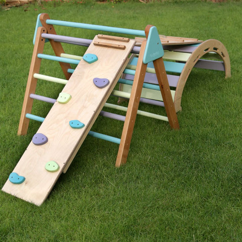 Twinville Pikler Set (Triangle + 2 Ramps + Half-Circle)