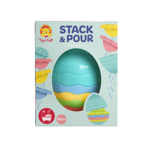 Tiger Tribe Stack & Pour Play - Bath Egg