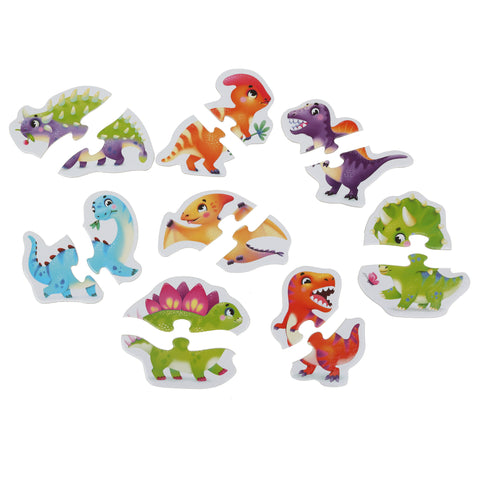 Puzzlika 8-in-1 Happy Dinosaurs Mini Puzzles