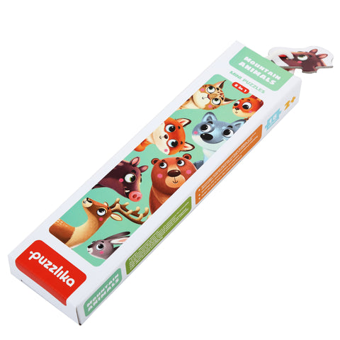 Puzzlika 8-in-1 Mountain Animals Mini Puzzles