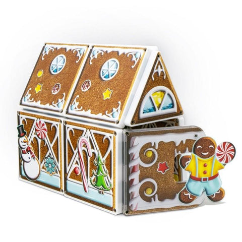 Magna-Tiles® Gingerbread Candy Cabin