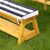 Kidkraft Outdoor Table & Bench Set with Cushions & Umbrella - Navy & White Stripes