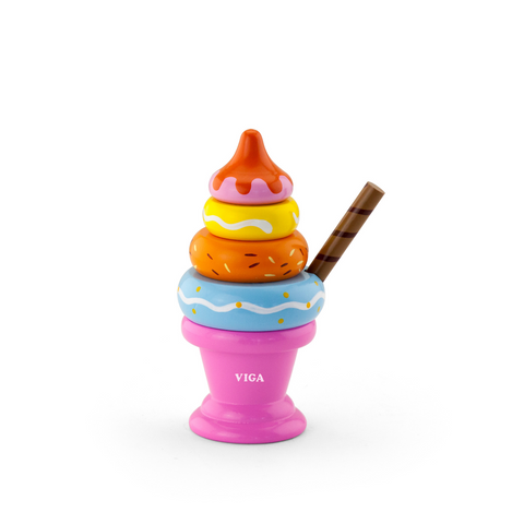 Play Food - Stacking Sundae (Pink)