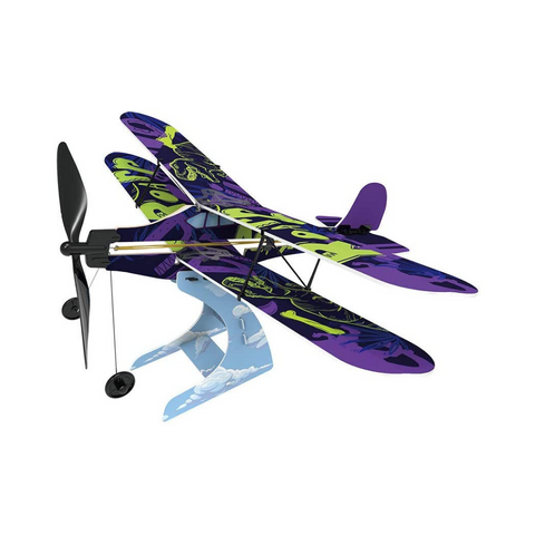 PlaySteam Rubberband Airplane Biplane
