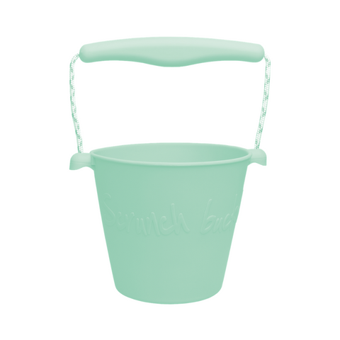scrunch bucket dusty light green