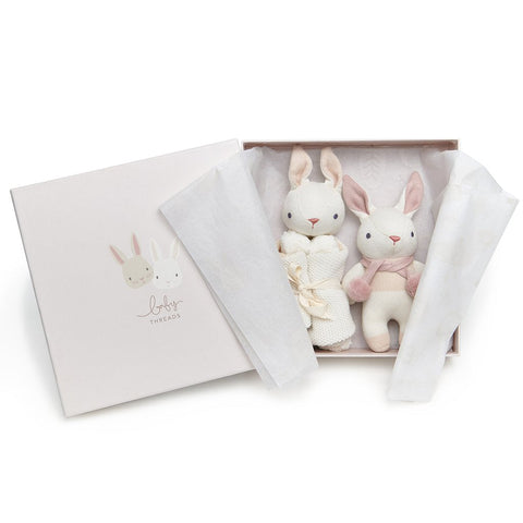 Baby Threads Bunny Gift Set - Taupe