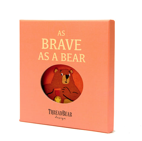 ThreadBear Design As Brave as a Bear Rag Book