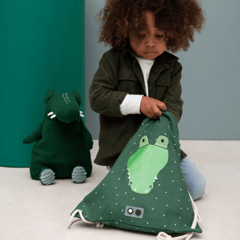 Drawstring Bag - Mr. Crocodile - The Crib