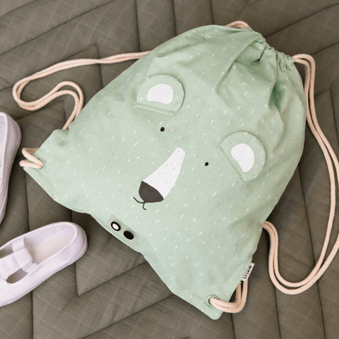 Drawstring Bag - Mr. Polar Bear - The Crib