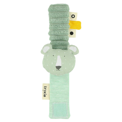 trixie wrist rattle mr. polar bear