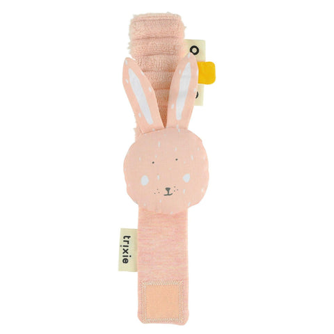 trixie wrist rattle mrs. rabbit