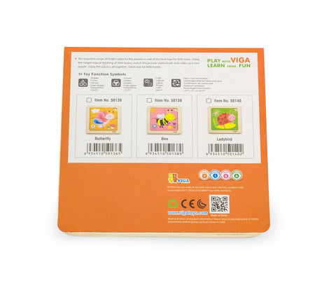 Handy Flat Puzzle - Bee (4 pcs)