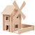 Vario Mill 122pcs Wooden Building Constructor Set