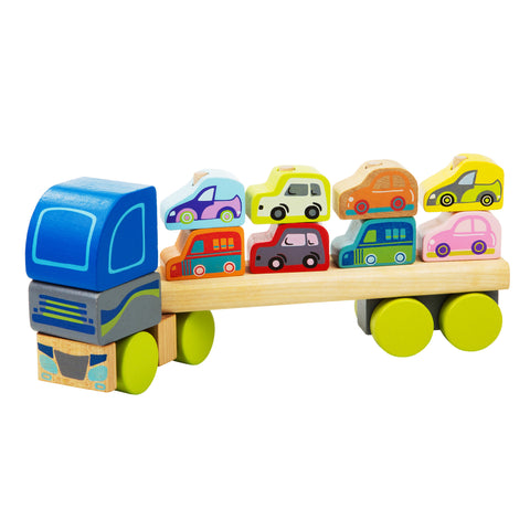 Cubika Wooden Truck with Cars