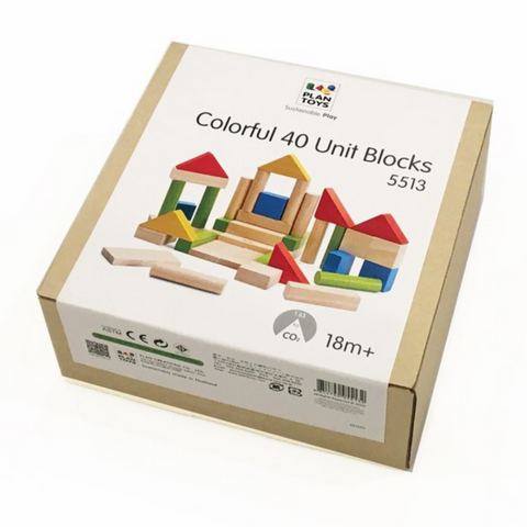 Colorful 40 Unit Blocks