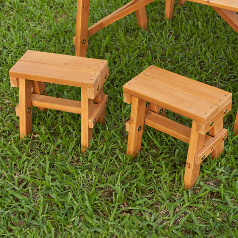 Outdoor Picnic Table Set - Amber