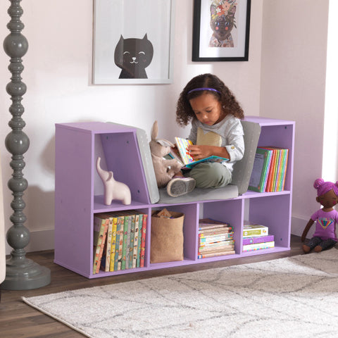 Bookcase with Reading Nook - Lavender