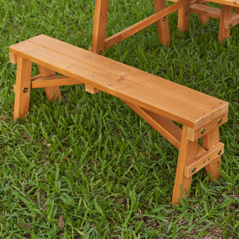 Outdoor Picnic Table Set - Amber