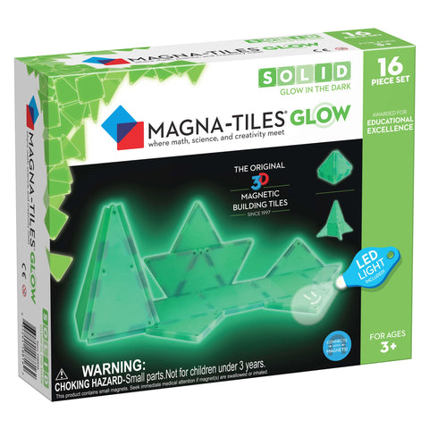 Magna-Tiles® Glow in the Dark 16-Piece Set