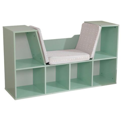 Bookcase with Reading Nook White